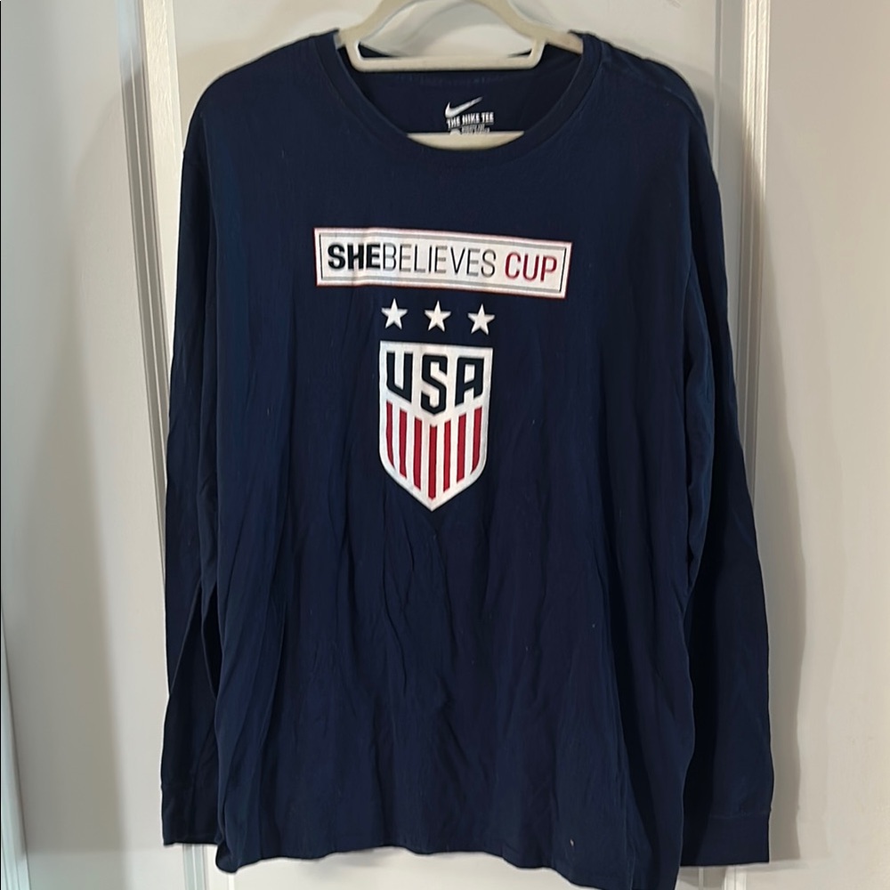 Nike Navy Long Sleeve Shirt - SheBelieves Cup